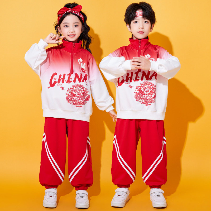 小学生运动会服装开幕式儿童拉拉队演出服男女童幼儿园班服表演服
