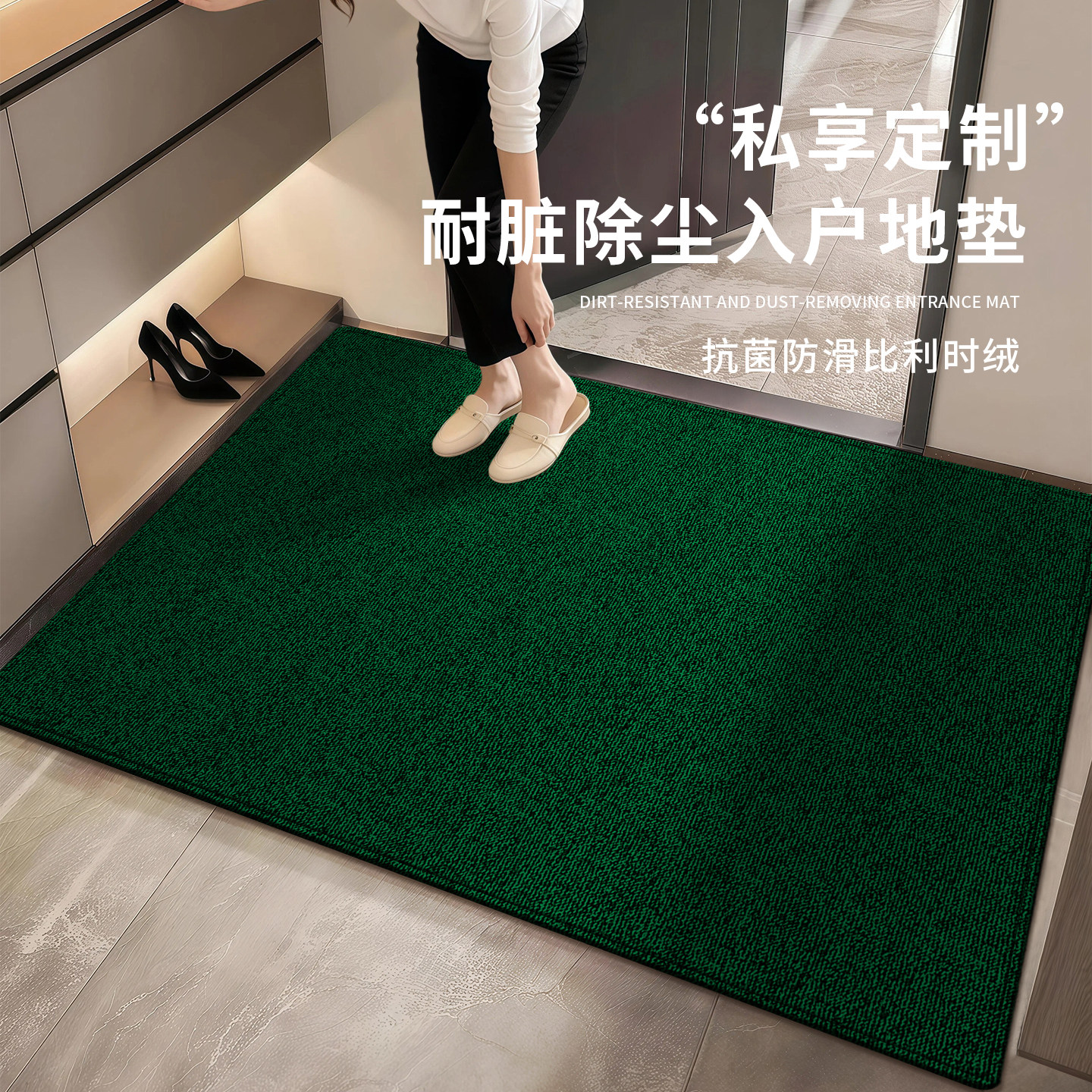 诗缇入户门玄关耐脏好打理地垫图片