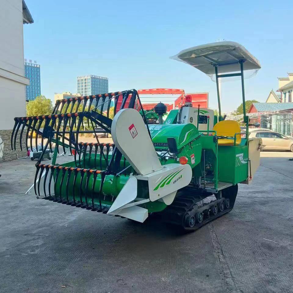 稻麦联合收割机红高粱小麦补贴自走履带式水稻脱粒机收割机一体机