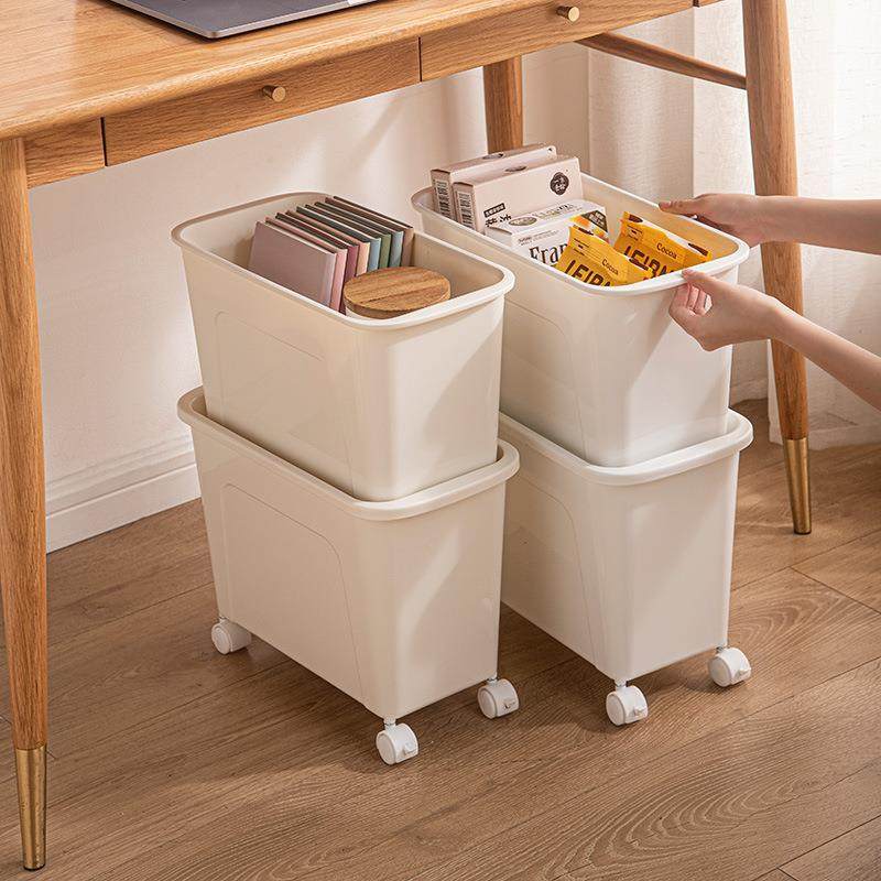 可移动带轮桌下杂物收纳筐桌面杂物收纳盒办公室包包收纳架书本收,商业/办公家具,钥匙箱,淘宝优惠券,粉丝福利购,淘宝优惠卷