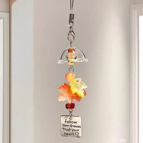 【重逢的枫叶】ccd挂绳手作串珠自制少女心ins风手机链可爱咕挂链