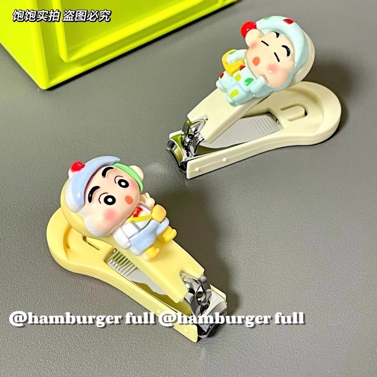 原创卡通新款蜡笔小新指甲刀指甲剪修甲刀学生儿童指甲钳少女心