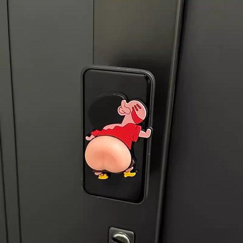 蜡笔小新屁屁硅胶防撞贴车门防撞条开门防撞防刮垫门把手防撞条垫