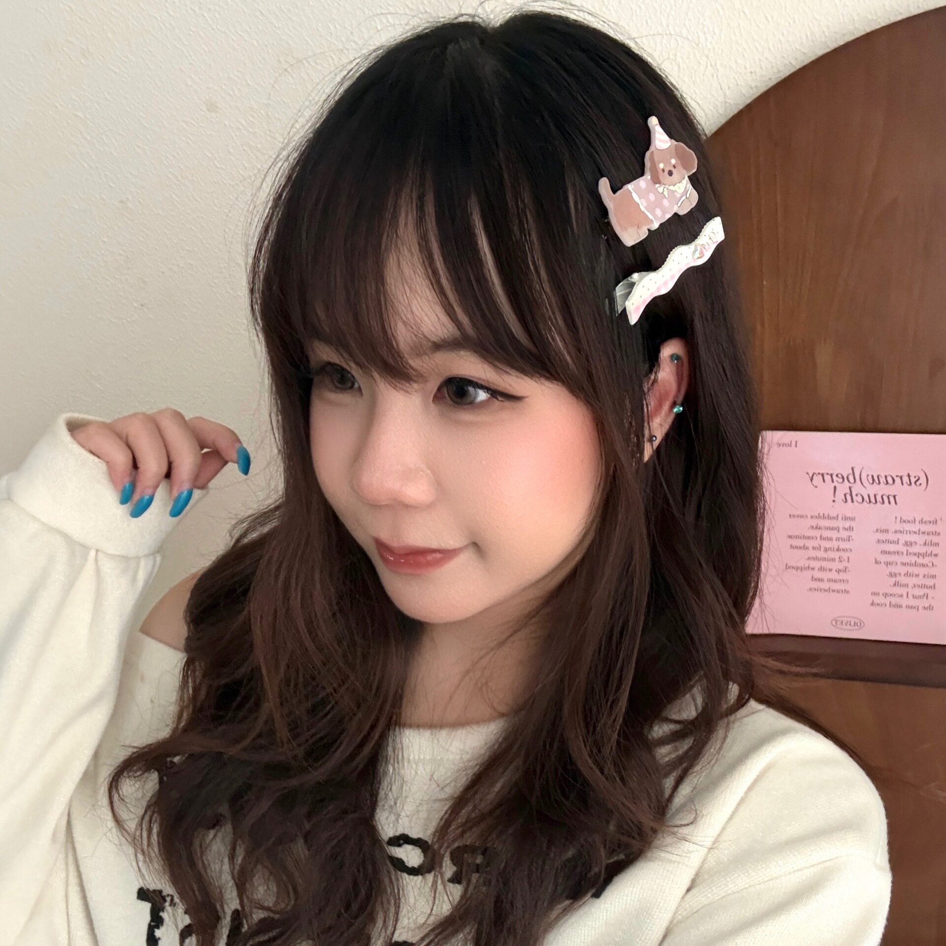 特价新款前额发夹套装少女小狗刘