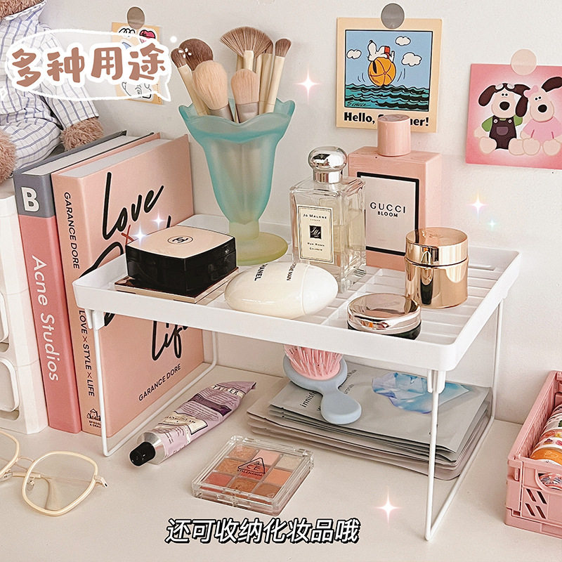 义乌小礼品架子置物架多功能办公室电脑显示器韩版桌面键盘整理收