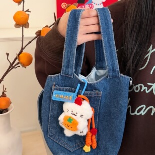 新年小礼品腾亿原创吉祥公仔小挂件少女背包钥匙扣花生挂坠好柿玩