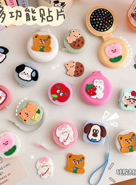 活动礼品手工卡通手机壳创意装饰贴贴片软胶贴包包贴发夹配件萌