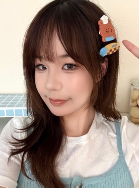 活动礼品腾亿原创卡通发饰熊熊发夹少女装饰刘海夹可爱亚克力发卡