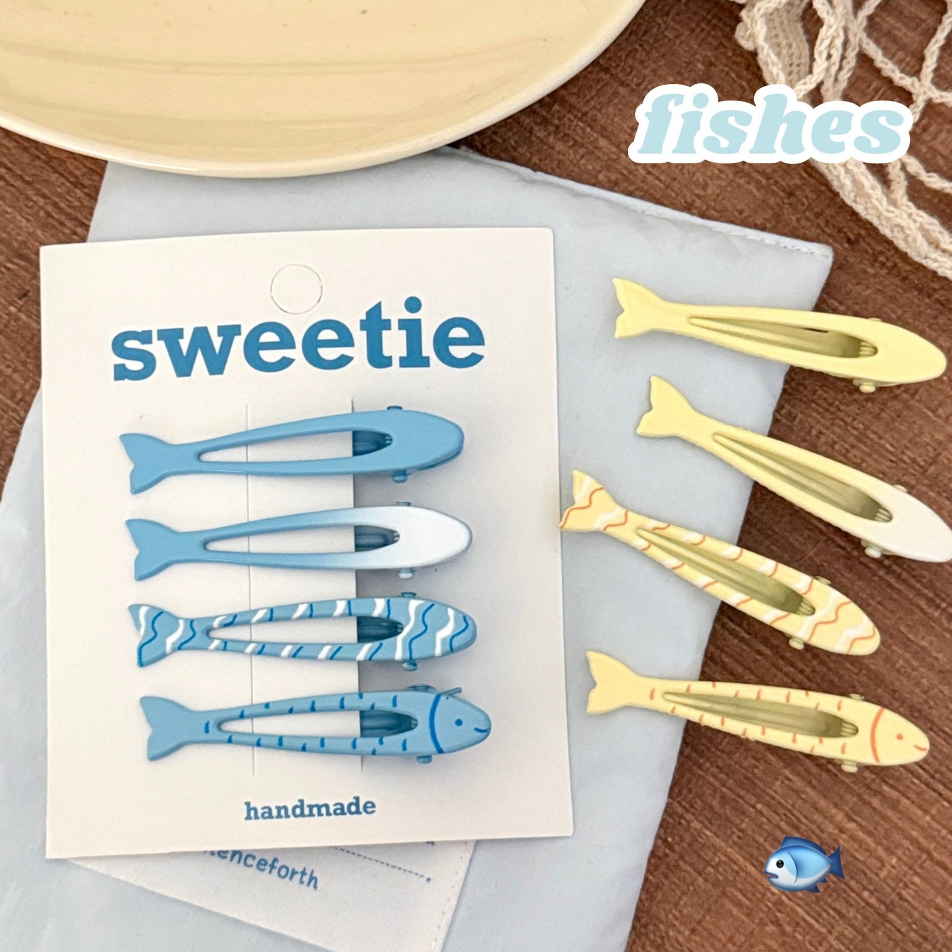 活动礼品发夹发饰小鱼可爱新款小清新刘海夹边夹创意碎可爱头饰