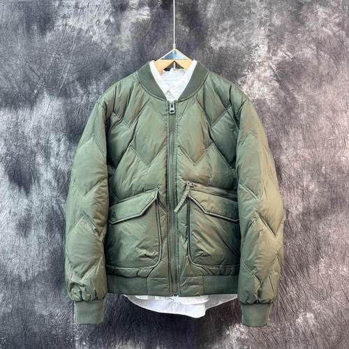 『ZaSaFran』棒球领轻薄羽绒服男冬季保暖新款高级感时尚短款外套