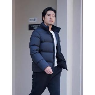 加厚2025冬季 短款 立领保暖外套 CITY白鸭绒羽绒服男士 PALM