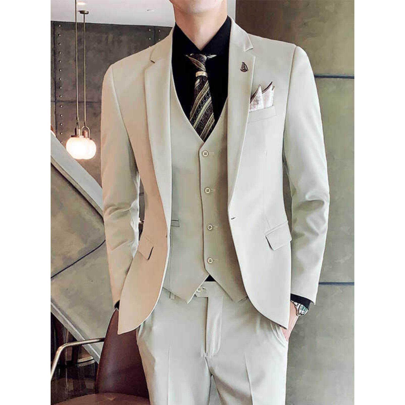 2025新西装男士伴郎组新郎婚纱商务休闲正式休闲西装男士