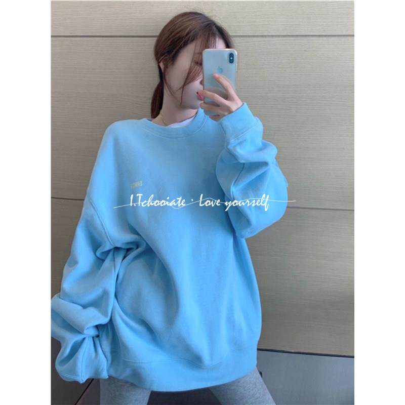 I.Tchooiate卫衣女2025新款春款加绒加厚宽松无帽中长款长袖外套