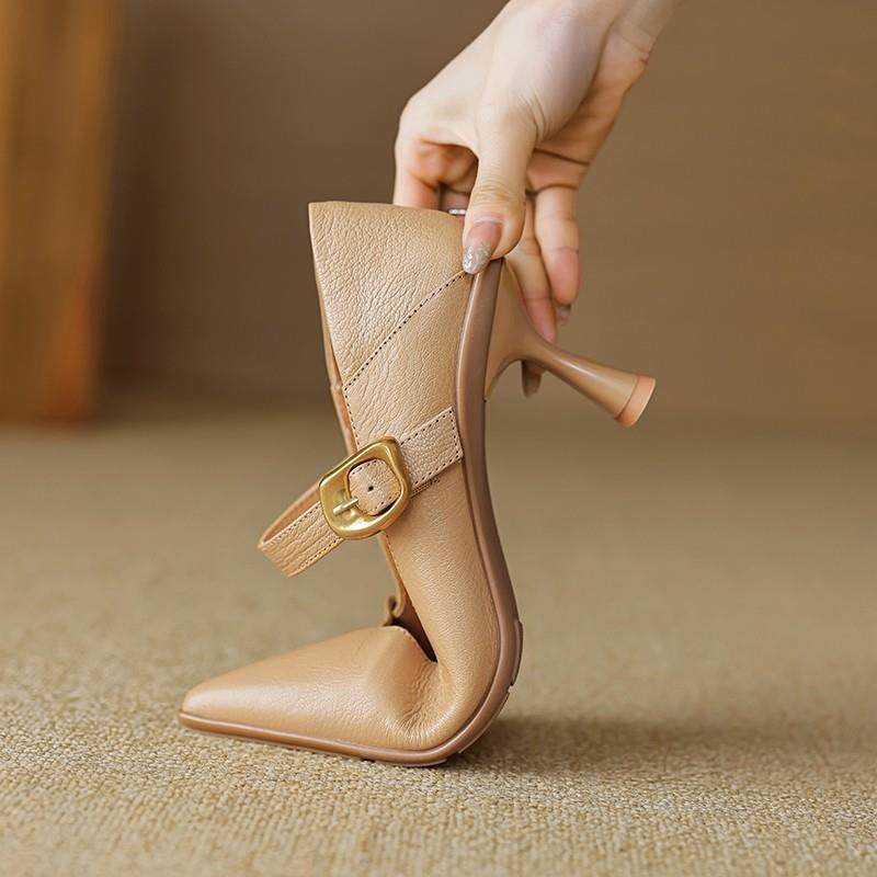 [意大利语~Adribellucci]可以踩细高跟鞋的一体式绑带羊皮玛丽简,女鞋,雨鞋,淘宝优惠券,粉丝福利购,淘宝优惠卷