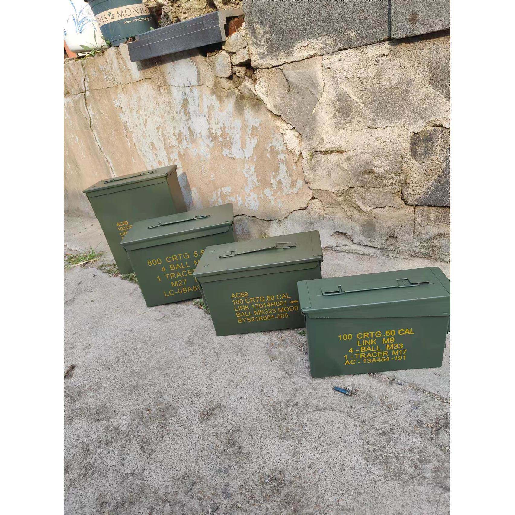 出口北约弹药箱户外防水防爆密封工具铁箱摩改边箱防潮收纳手提箱