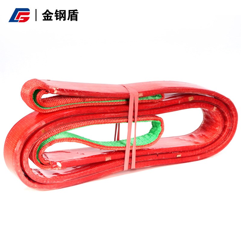 刷胶防割吊装带 聚氨酯吊带 5T5M聚氨酯吊装带 彩色扁平吊带