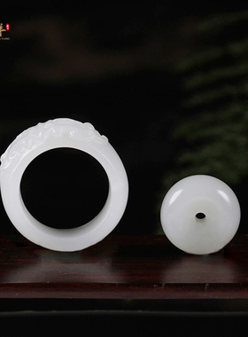 和田玉籽料平安扣男女平安玉吊坠