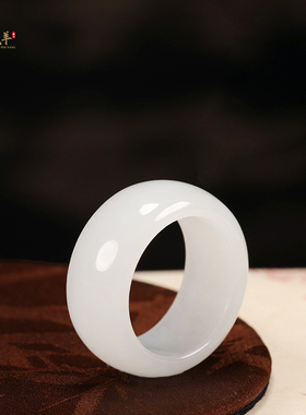 新疆和田玉男女士戒指素面玉指环