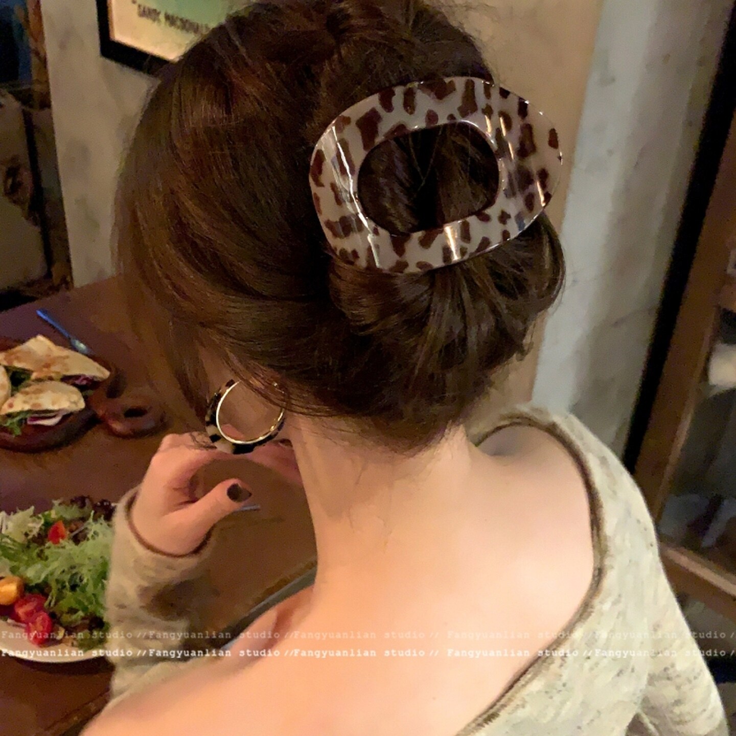 开车做瑜伽都不掉鲍鱼抓夹发夹女后脑勺扁平鸭嘴夹头饰鲨鱼夹醋酸