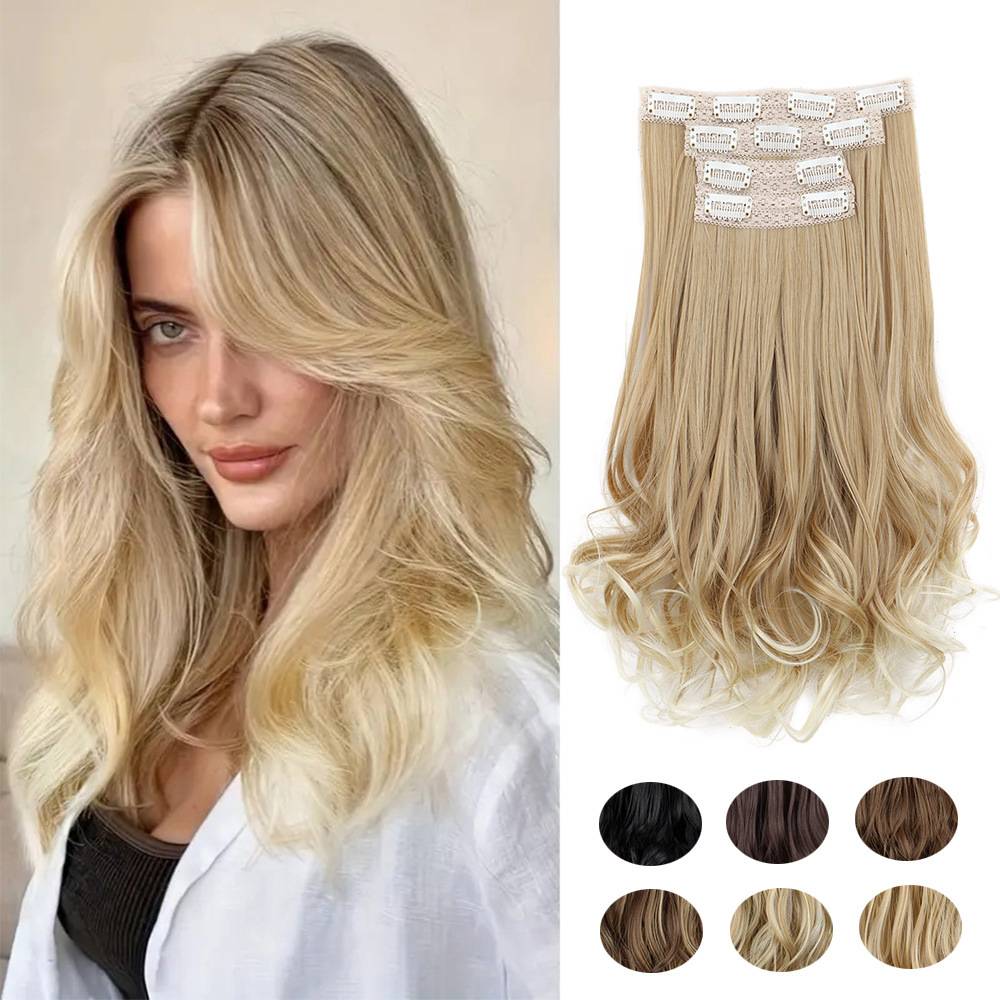 假发片假发女hair梨花四件套大