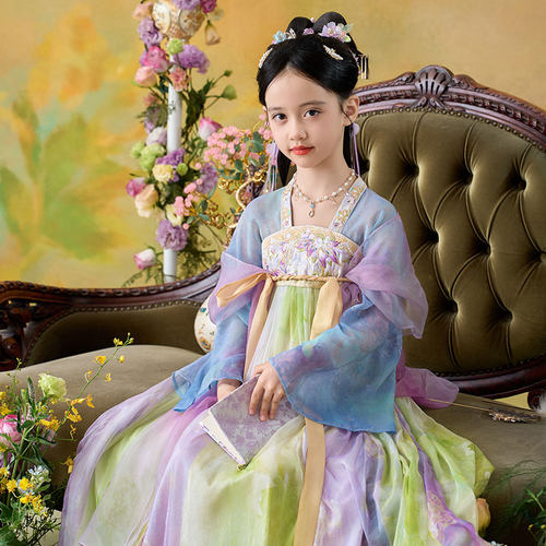 十三余童装国服汉服连衣裙女童