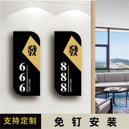 丽梵迪亚克力个性化标识牌