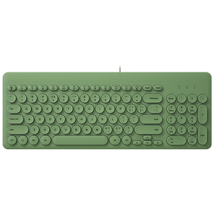 BOW航世笔记本电脑有线键盘鼠标套装无声静音可爱女生办公打字usb