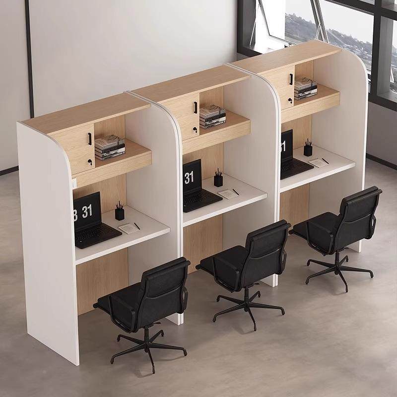 共享自习室桌隔断椅沉式学习浸桌考研书桌封式1125闭一对一课桌自,商业/办公家具,办公电脑桌,淘宝优惠券,粉丝福利购,淘宝优惠卷