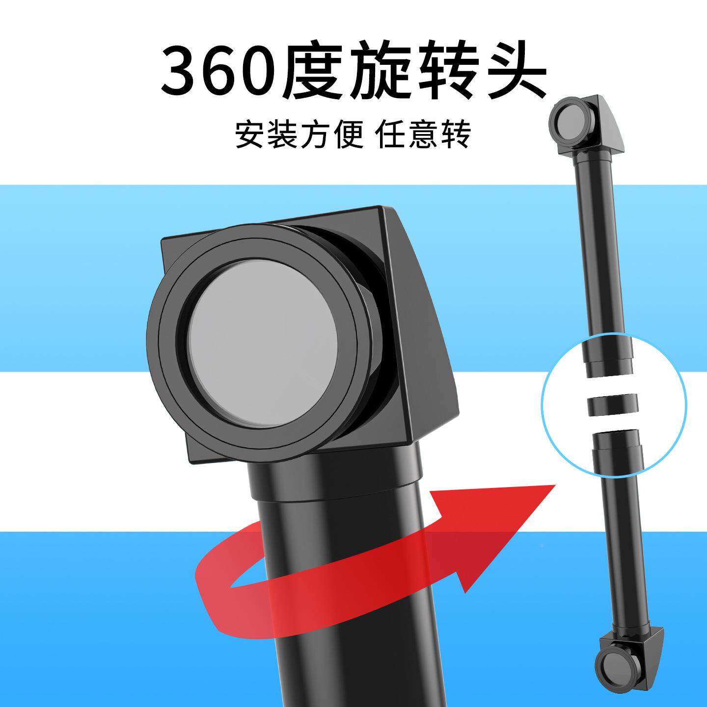 潜望镜可拆旋转拼验接光学实小学科539卸学小制作望水下管道远镜
