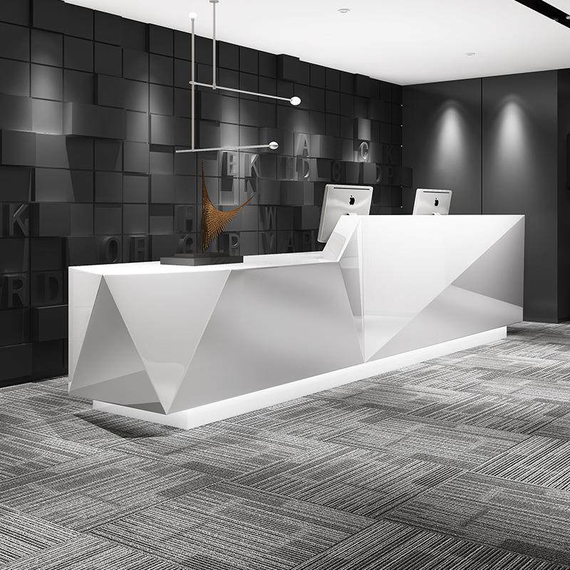 办公前台白色前台桌弧形接烤待台收银宾台迎漆台大厅形SJRG-112象,商业/办公家具,收银台,淘宝优惠券,粉丝福利购,淘宝优惠卷