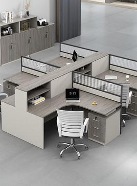 代约办简公室单人两人四人多人职员工PF-2384办公桌椅组合屏风现