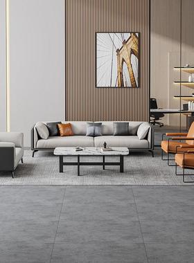 办公室沙发约代售楼部大GRZ-986堂会客厅休简接待商务闲区沙发茶