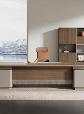 老板公桌简约代现Y1501组高档轻奢办公室高端经理桌主管办桌总裁