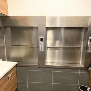 餐食厅二层传 杂梯 传ZHCJ 2传菜机物厂家直供酒店3层菜梯堂曳引式