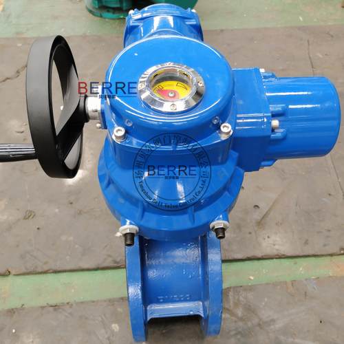 水用电无品牌/动开蝶D941X-210 阀DN50法兰式软密封电动关蝶阀