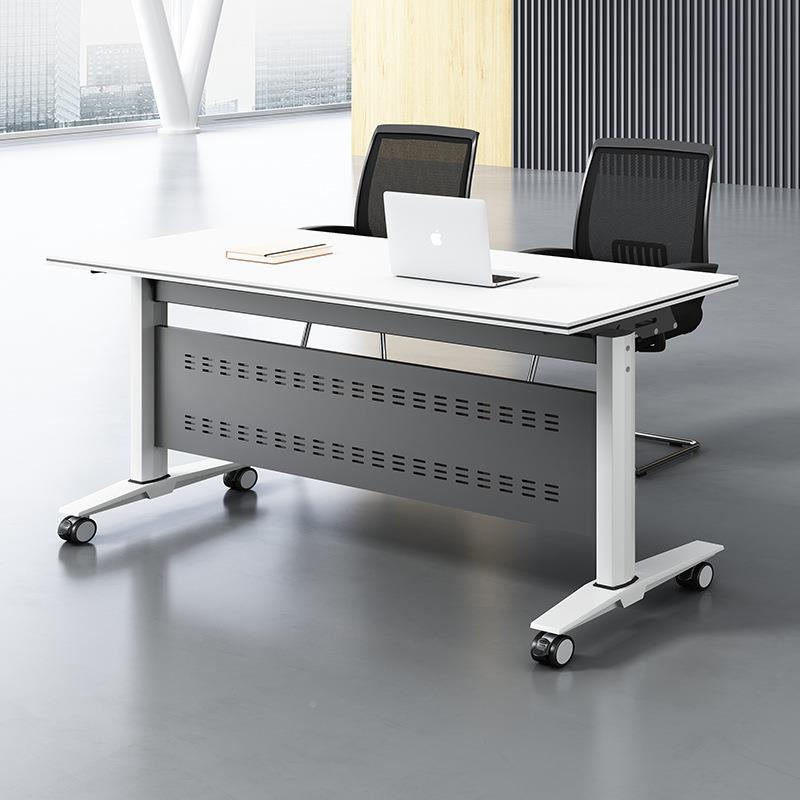 多功能折叠培MEKIA-tU训桌拼接会议桌动可移长机条员工桌培训构桌