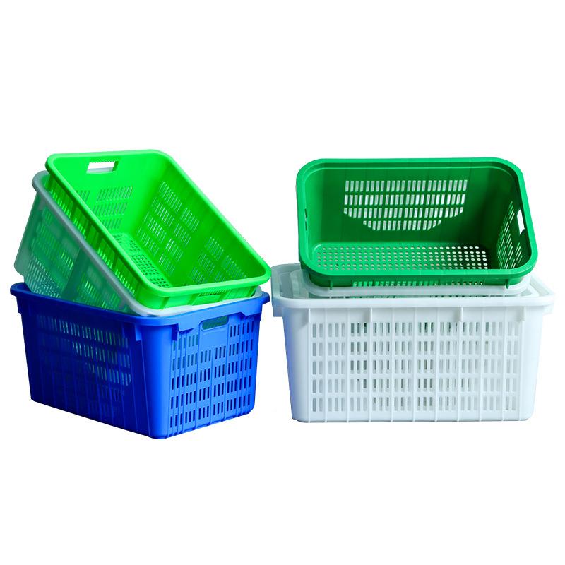 ZDE【菜筐菜蔬配送塑料筐 食品运输生鲜】周转蔬框 物流周转可加