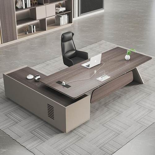 老板办公桌简约现代总裁理主管桌桌椅轻奢大SJRG-027气导班台领办