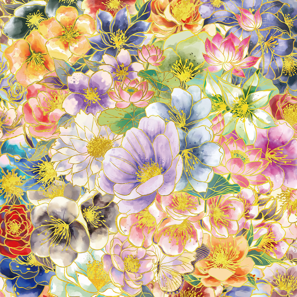 100张繁花贴纸烫金卡通趣味艺术学生儿童装饰手账桌面手机笔记本,文具电教/文化用品/商务用品,贴纸/立体贴纸,淘宝优惠券,粉丝福利购,淘宝优惠卷