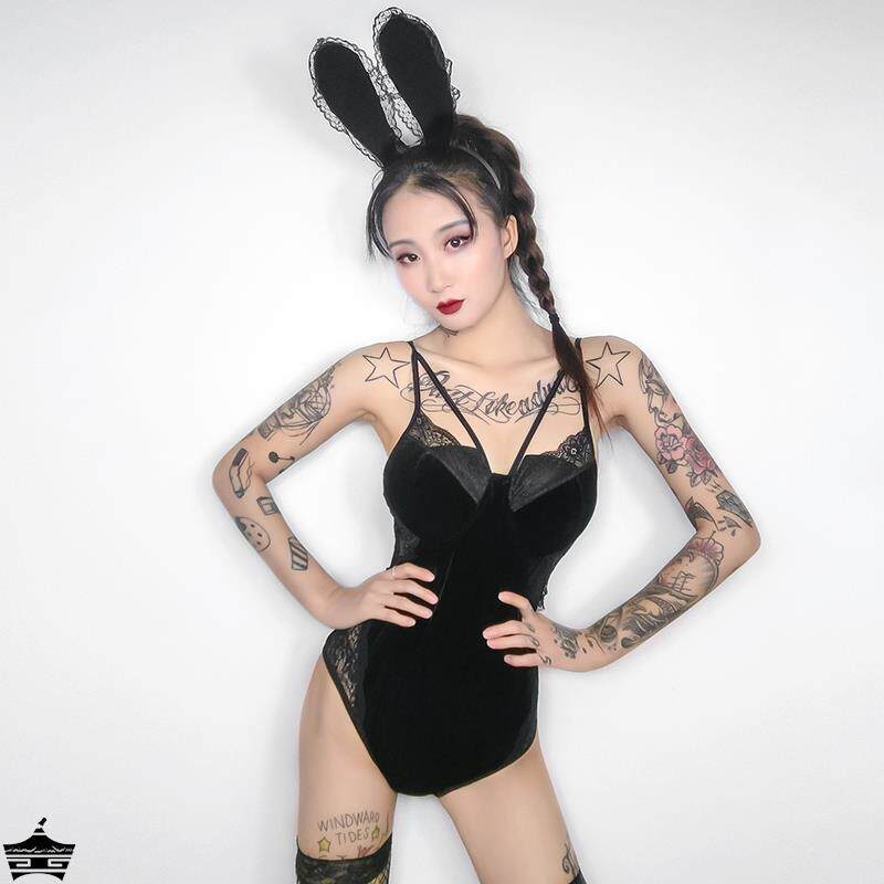 韩国女团ds演出服gogo巡舞服酒吧dj性感派对连体衣兔女郎舞台装