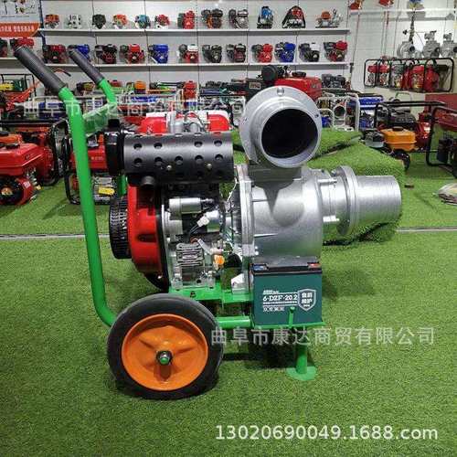 手推式抽水机自吸泵框架式抽水机柴油4寸6寸排水泵防汛泵