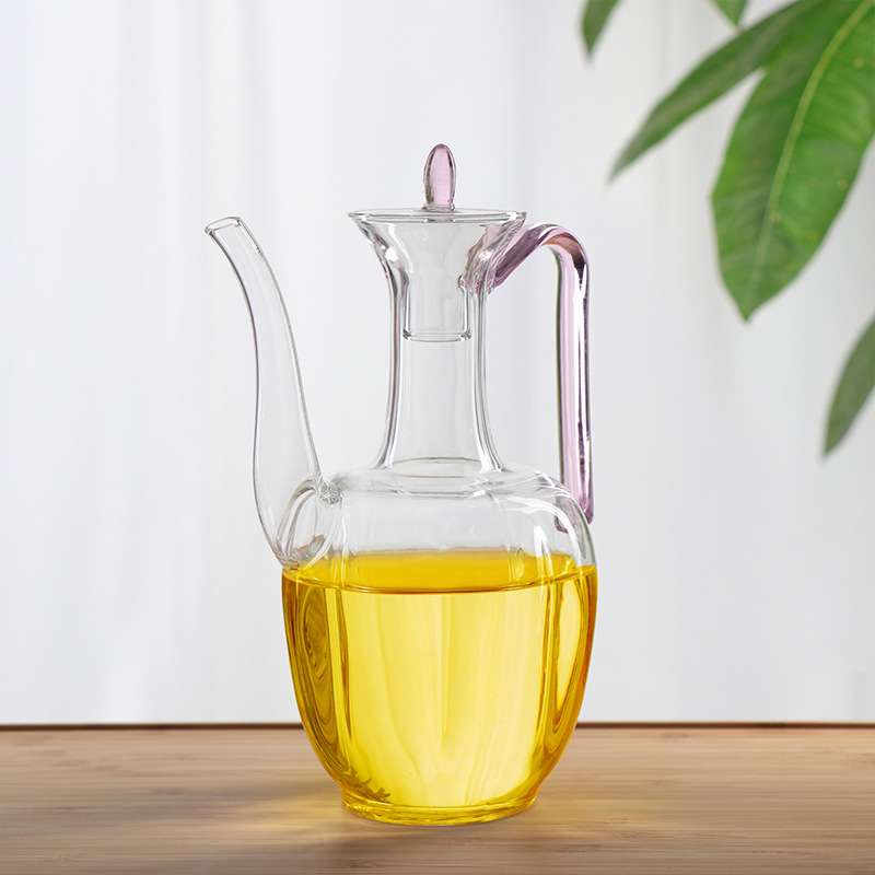 手工玻璃手执壶耐高温斗茶汤透明复古仿宋执壶贵妃泡茶壶