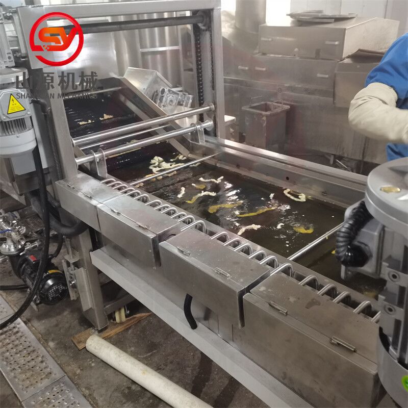 成都商用全自动小酥肉裹浆油炸线