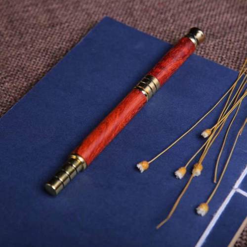 办公实用印度小叶紫檀钢笔双用笔刻logo直销档次送礼带笔芯