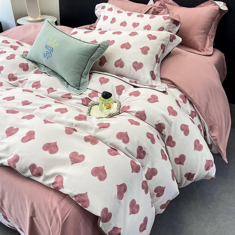 嵌绳童趣系列火山聚暖磨毛四件套纯棉加厚儿童款被套床单三件套