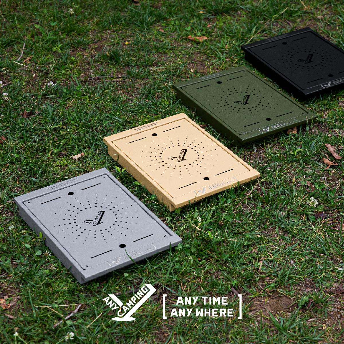 无界露营户外露营茶盘IGT茶盘喝茶茶盘野营繁星图案304不锈钢