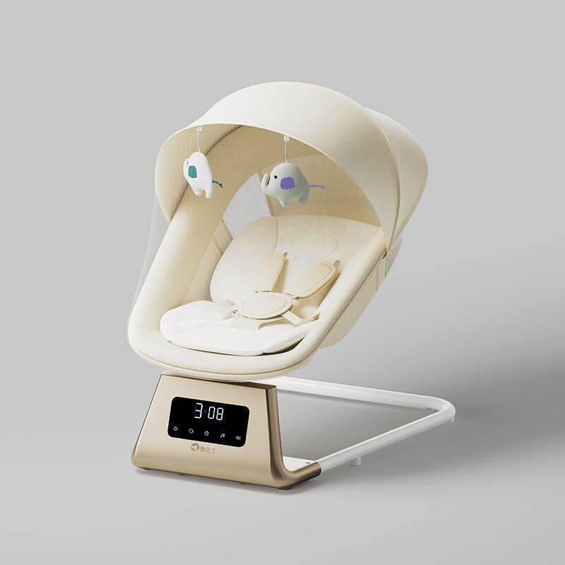 酷豆丁婴儿电动摇摇椅哄睡神器宝宝摇椅哄娃安抚新生儿躺椅摇篮床