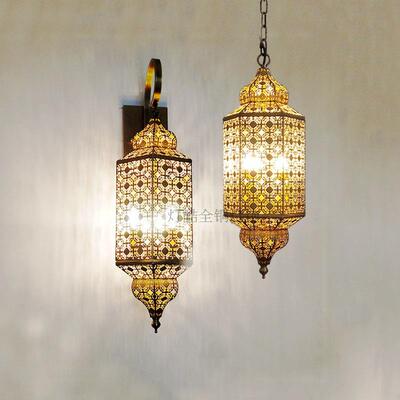 灯酷全镂空雕花泰式亚风格吊灯室内壁灯手工焊锡摩洛哥灯