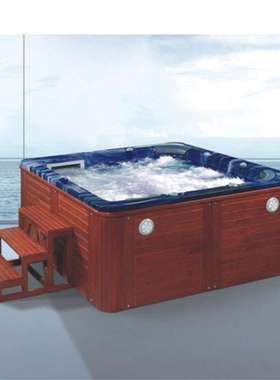 一件起订冲浪按摩缸户外泳池蓝色亚克力恒温浴缸Swing spa pools