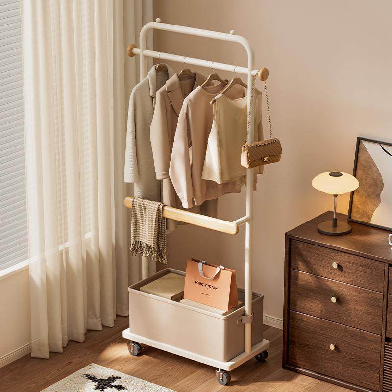 挂衣架落地卧室内床边小型家用可移动置物简易立式晾次净衣服帽架